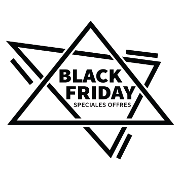 Sticker triangle Black Friday