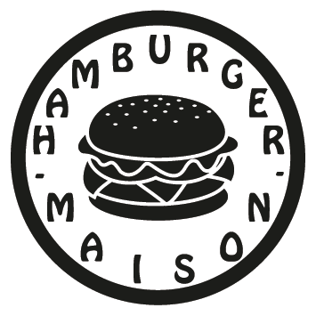 Sticker hamburger maison rond