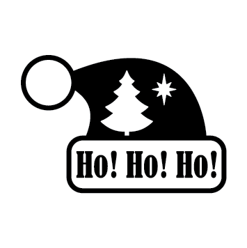 Sticker ho ! ho ! ho ! Noël