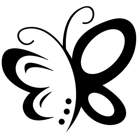 Sticker papillon design