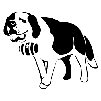 Sticker chien Saint Bernard