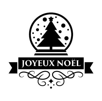 Sticker sapin joyeux noël