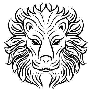 Sticker signe lion AST05