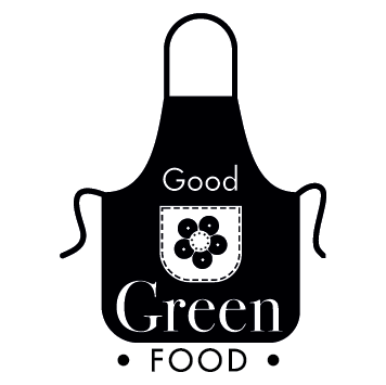 Sticker tablier green food