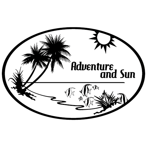 Sticker Adventure and sun  model Droit