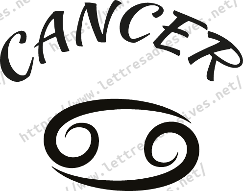 Sticker zodiaque cancer AST10