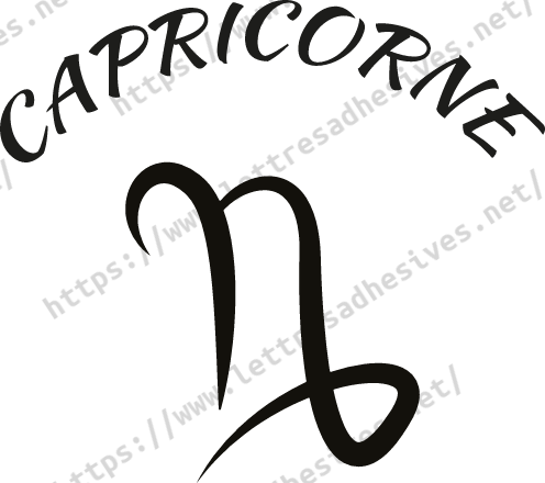 Sticker zodiaque capricorne AST11