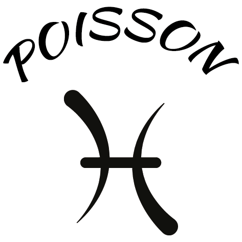 Sticker zodiaque poisson AST14