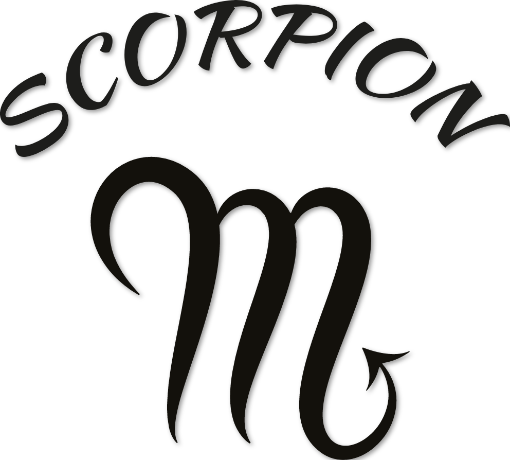 Sticker zodiaque scorpion