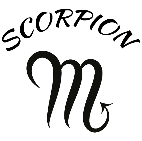 Sticker zodiaque scorpion