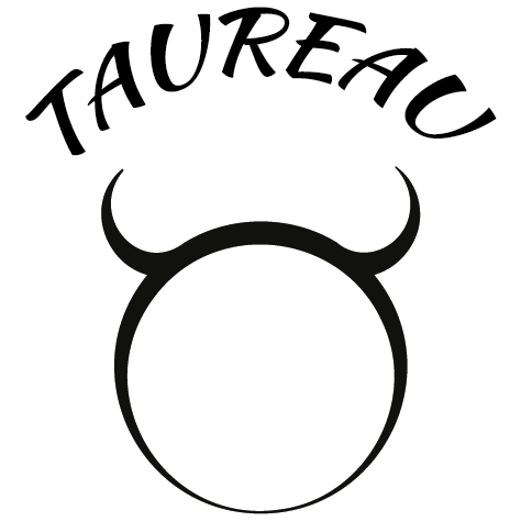 Sticker zodiaque taureau