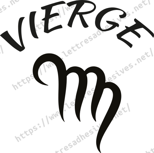 Sticker zodiaque vierge AST19