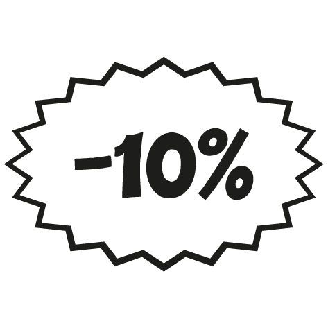 Sticker remise -10%