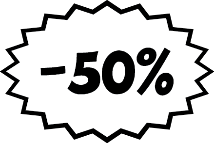 Sticker remise 50 ultra r sistant petits prix Lettres Sticker remise 50 ultra r sistant petits prix Lettres