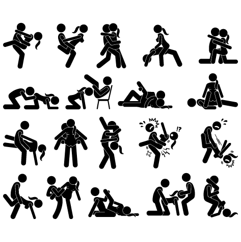 Stickers Positions du Kamasutra