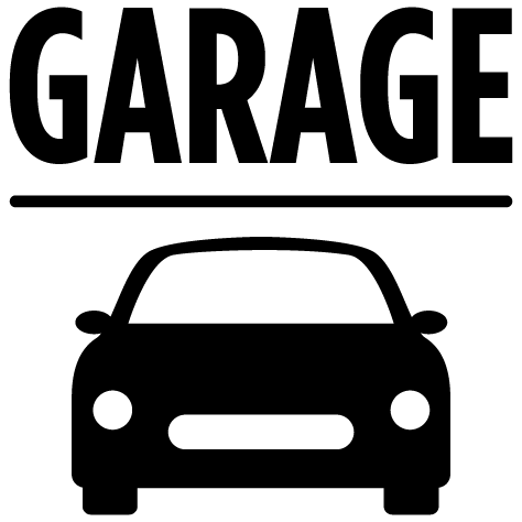 Sticker voiture garage