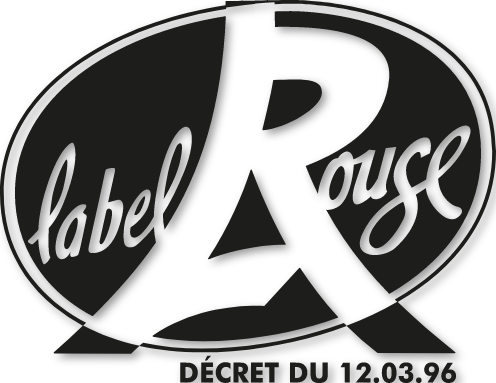 Autocollant label rouge