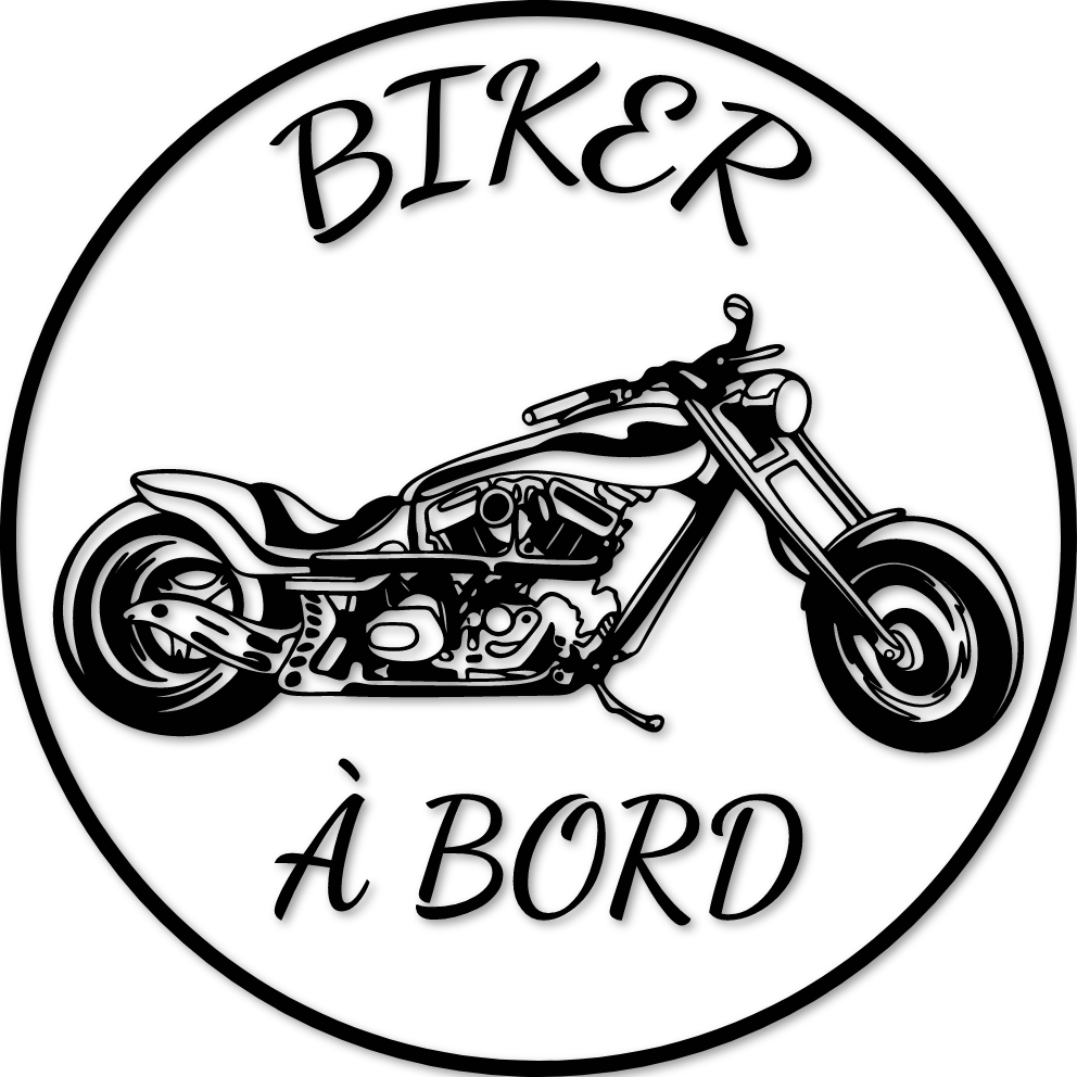 Autocollant Biker à bord