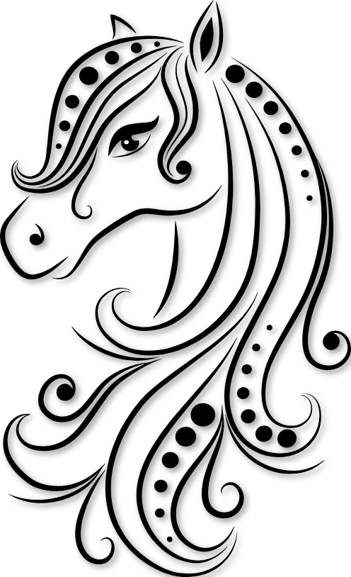 Jolie tête de cheval déco