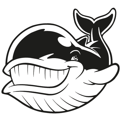 Sticker baleine blanche