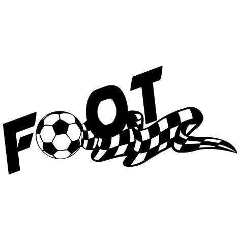 Sticker ballon de foot damier