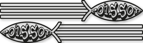 Bandes autocollantes poisson