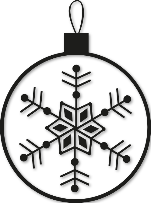 Boule de Noël flocon de neige