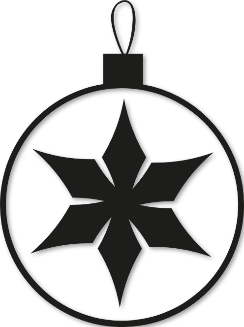 Boule étoile de Noël
