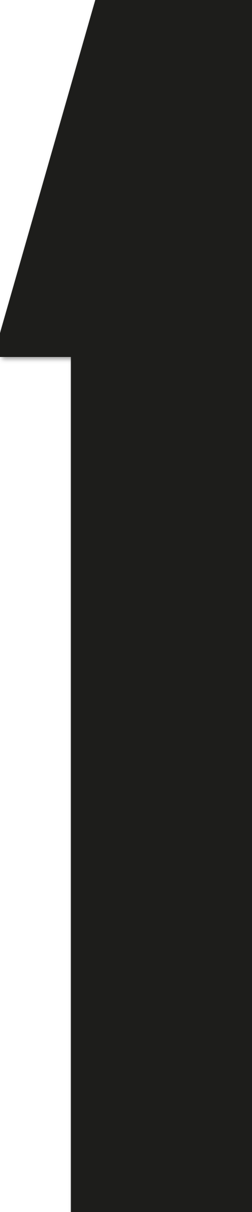 Chiffre autocollant numéro 1