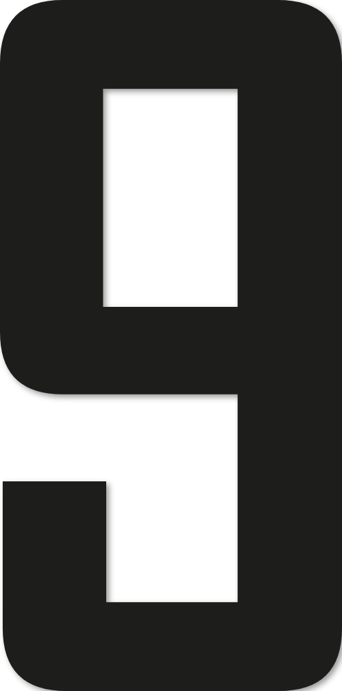 Chiffre autocollant numéro 9