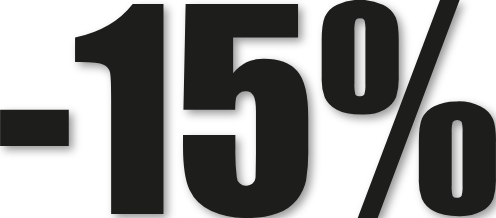 Chiffre autocollant -15%