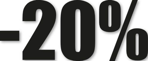 Chiffre autocollant -20%