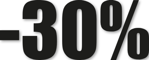 Chiffre autocollant -30%