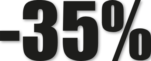 Chiffre autocollant -35%