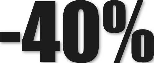 Chiffre autocollant -40%