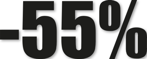 Chiffre autocollant -55%