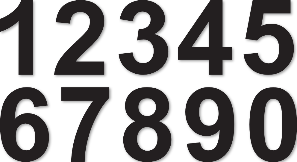Chiffres autocollants 2 cm - Étiquetage précis et lisible