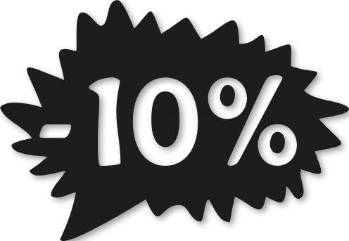 Étiquette soldes promotion -10%