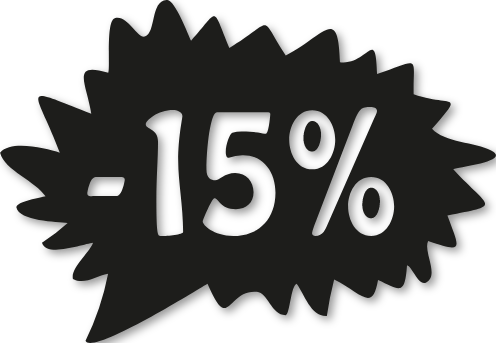Étiquette soldes promotion -15%