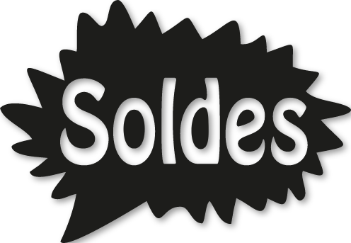 Étiquette sticker soldes promotion