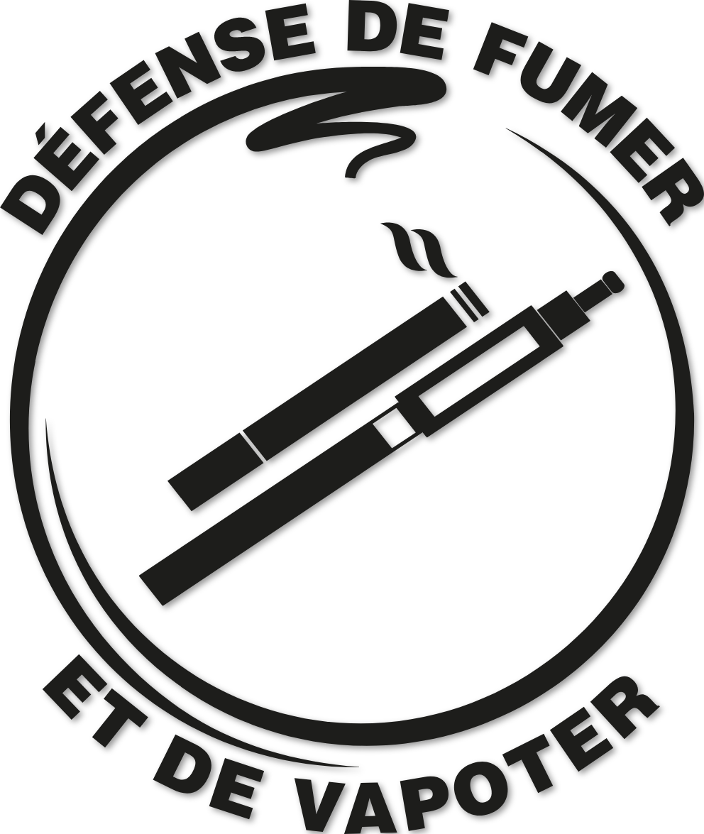 Interdit de vapoter et de fumer