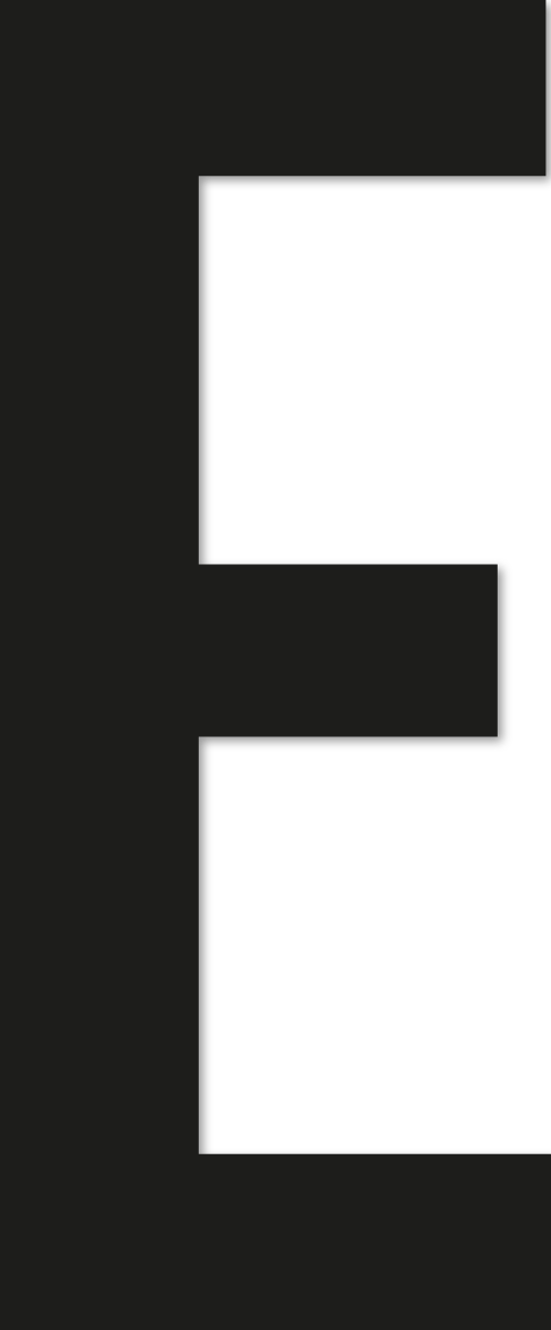 Lettre adhésive E sans fond