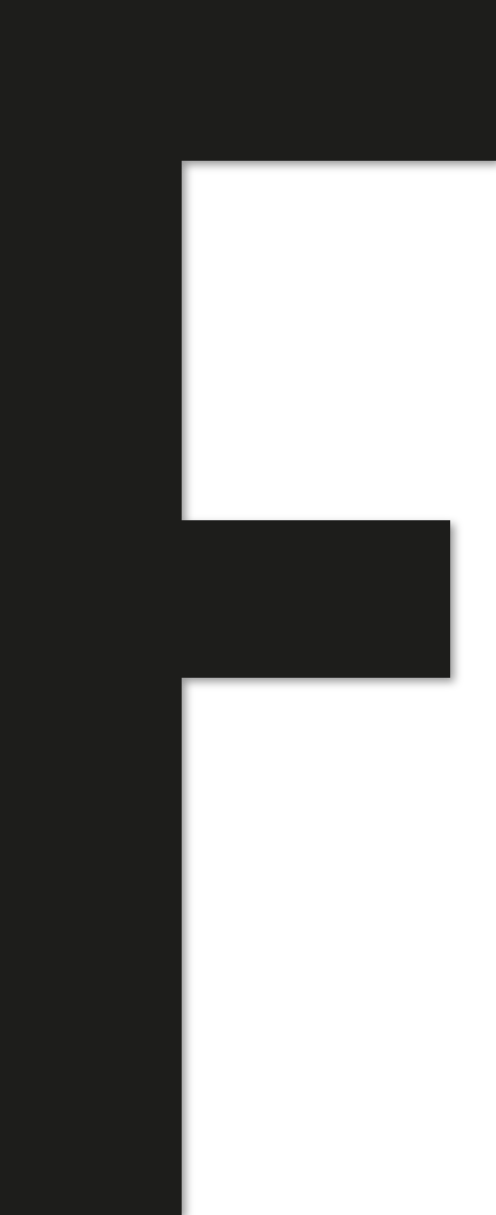 Lettre adhésive F sans fond