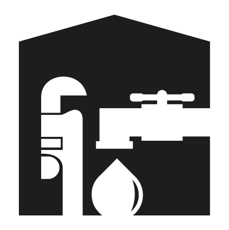Logo clé à molette robinet
