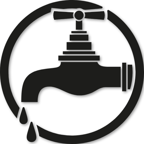 Logo rond robinet