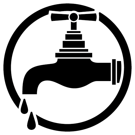 Logo rond robinet