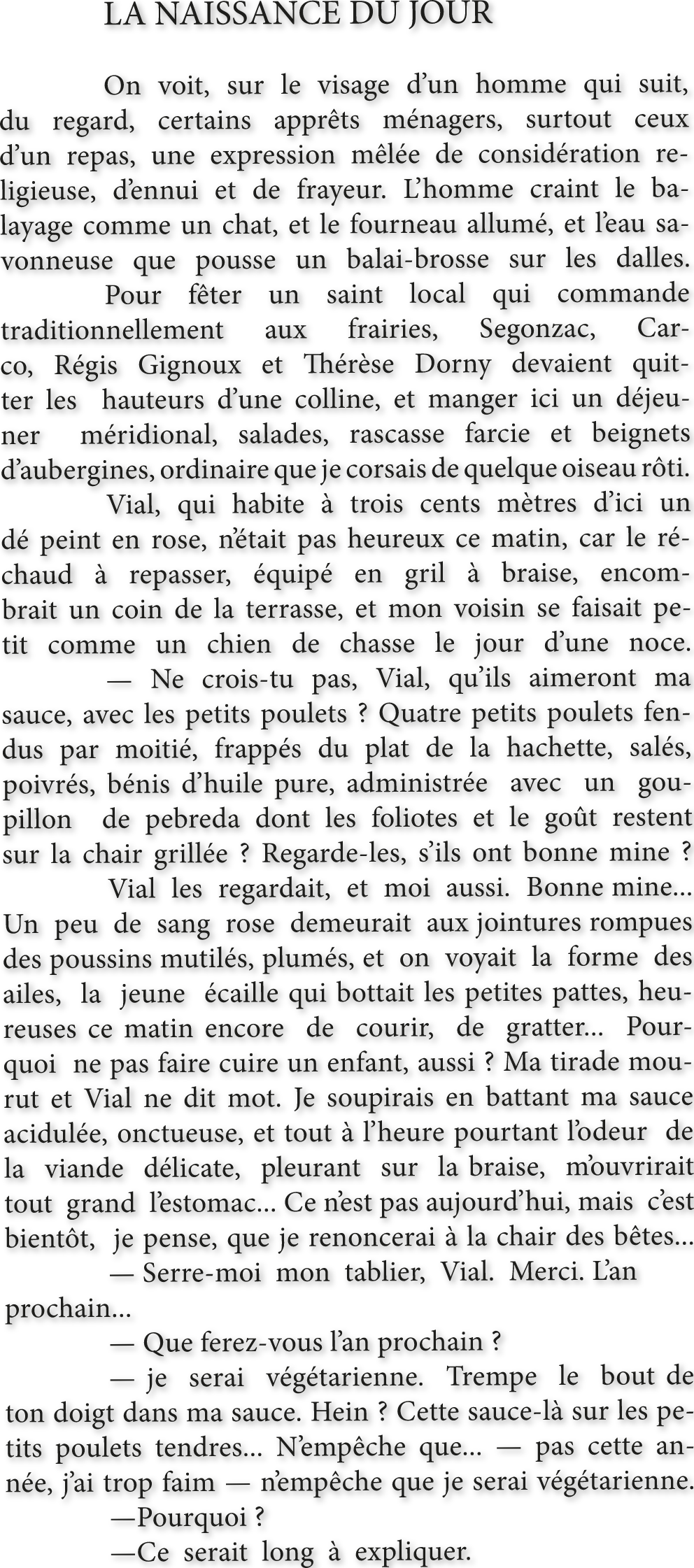 Olivier V - TEXTE COLETTE