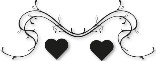 Ornement cœurs amoureux
