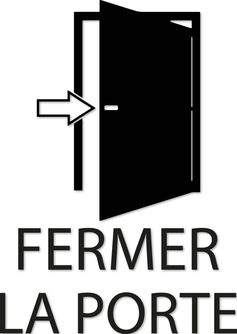 Picto fermer la porte