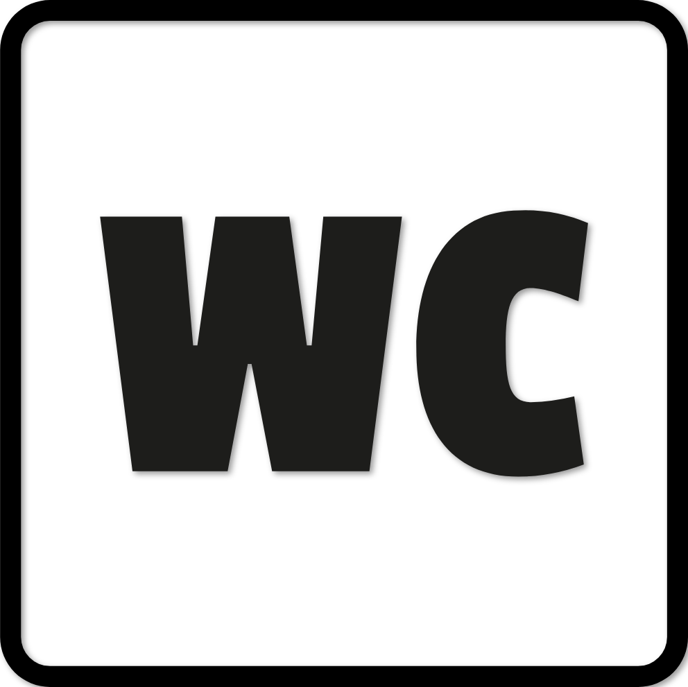 Pictogramme adhésif WC